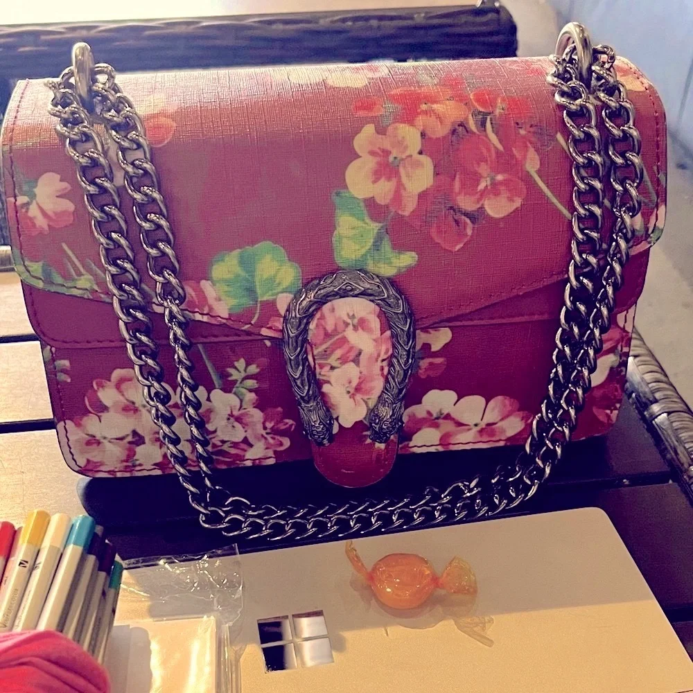 GUCCI BLOOMS DIONYSIS CALFSKIN SHOULDER BAG - Picture 3 of 17